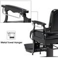 thumbnail image 3 of BarberPub Vintage Barber Hydraulic Recline Salon Beauty Spa Chair Styling Black 2925, 3 of 7