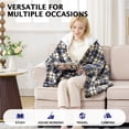 thumbnail image 4 of Mantón eléctrico PTQ portátil con calefacción, capucha y bolsillos, 4 of 8