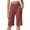 18# Red, variant on Petite Capri Shorts for Women Knee Length Stretch Bermuda Casual Long Shorts With Pockets Summer Outdoor Walking Lounge Gym Beige XL