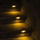 thumbnail image 2 of Rewera Luces solares para exteriores, luces solares impermeables para escaleras, escalones, vallas, patios, cubiertas y entradas (blanco cálido), 2 of 5