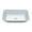 Silver, variant on Vinnova Tudela 18" x 13" Matte White Glass Rectangle Bathroom Vanity Vessel Sink