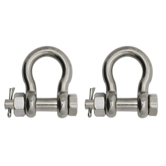 Extreme Max 3006.8389.2 BoatTector Stainless Steel Bolt-Type Anchor Shackle - 1", 2-Pack