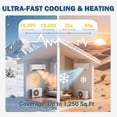 thumbnail image 2 of Garvee 18000 BTU Mini Split Air Conditioners with Heat Pump, Wall Mount Split AC Unit with Installation Kits for Cools up to 1250 Sq.ft, 19 SEER2, 230V, White, 2 of 8