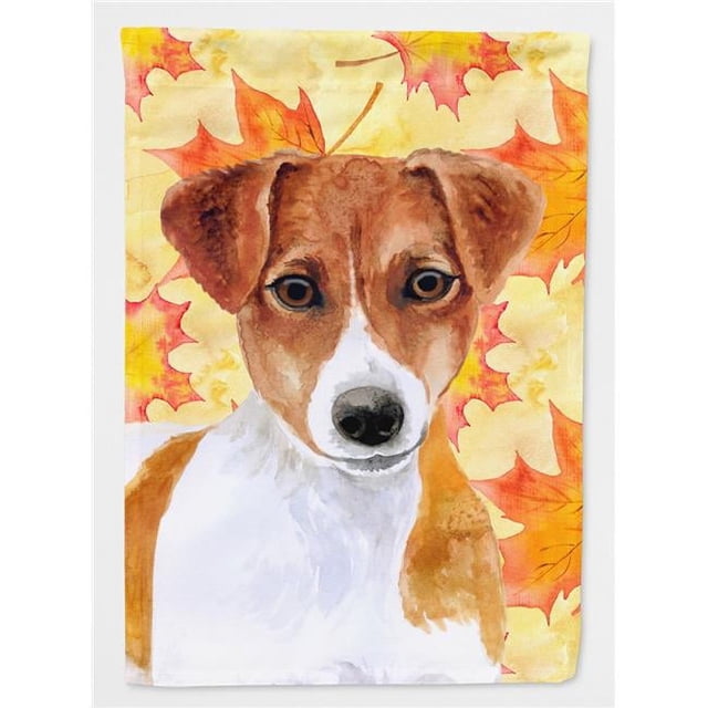 BB9950GF Jack Russell Terrier Drapeau d'Automne - Taille Jardin