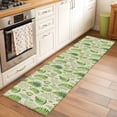 thumbnail image 2 of Spring Leavse 2'x6' Runner Rugs for Hallway Kitchen Bedside Non Slip Washable, Pastoral Garden Botanical Rustic Burlap Entryway Rug Runners with Rubber Backing, Long Carpet Runner for Laundry Room, 2 of 8