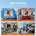 thumbnail image 4 of VEVOR Concession Window for Food Truck, 48"x36" Aluminum Alloy Service Window, Up to 85 Degrees Serving Window with 4 Sliding Windows & Awning Door & Drag Hook, for Food Truck Concession Trailer, 4 of 8