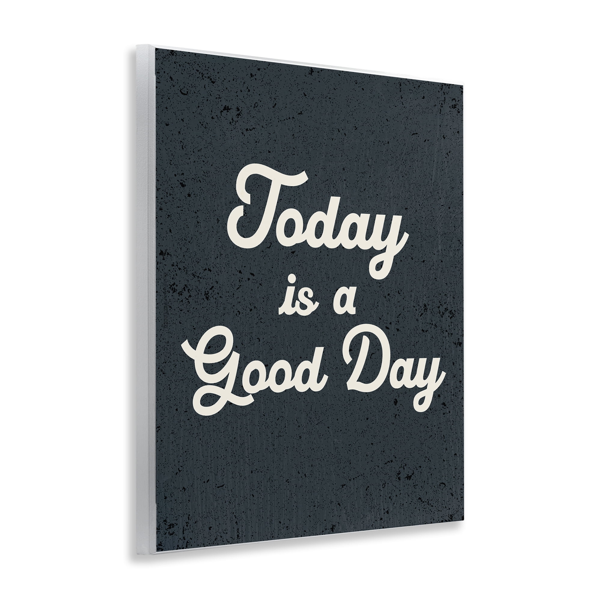 Stupell Industries Today Is Good Day Vintage Text & Numbers Painting Unframed Art Print Wall Art, 11 x 14