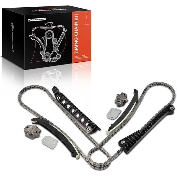 A-Premium 8PCS Engine Timing Chain Kit W/Tensioner & Guide Compatible with Ford & Lincoln - F-150, F-250, F-350 Super Duty, F-450 Super Duty, Expedition, E-150 Econoline, E-350 Super Duty, Navigator