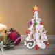 thumbnail image 5 of de Navidad Escritorio Chimenea Gabinete artesanal Decorativo con colgante pequeño Adorno de exhibición para fiesta Foto Prop Decoraciones Regalo Blanco Fernando Decoraciones del árbol del festival, 5 of 8