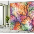thumbnail image 2 of Ambesonne Colorful Shower Curtain, Trippy Scene Jumble Sky, 69"Wx75"L, Lilac Orange Sea Green, 2 of 4