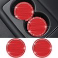 thumbnail image 2 of 2 piezas, posavasos de coche de PVC para viajes, portavasos automático, posavasos antideslizantes de cristal, accesorios para el interior del vehículo, alfombrillas para tazas para mujeres y, 2 of 5