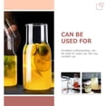 thumbnail image 4 of 1 Ensemble Carafe de Chevet Ménagère Carafe d'Eau Transparente Bouteille en Verre Multifonction, 4 of 8