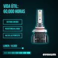 thumbnail image 2 of Luces Led para Auto - EVOLUM - Modelo Ultra Luxury 14,000 lúmenes - Resistencia al Agua - Haz de luz Perfecto: Luz Blanca (9005), 2 of 10