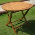 thumbnail image 4 of Royal Tahiti Hamburg 5 Piece Round Patio Dining Set in Stain, 4 of 4