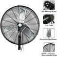 BILT HARD 6500 CFM 24 in. High Velocity Industrial Wall Fan, 3Speed Wall Mount Oscillating Fan