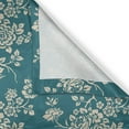 thumbnail image 6 of Ambesonne Leaf Grommet Curtain, Roses on Blossoming Branches, 50" x 63", Teal Beige, 6 of 6