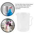 thumbnail image 2 of Measuring Jug 250mL Graduated Beaker Clear White Plastic Cup, 2 of 5