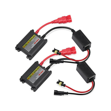 2 Pcs DC Digital 12V 35W Replacement Ballast Car Auto HID Xenon Headlight Lamps Kit with