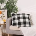 thumbnail image 6 of Uxcell Set of 2 Linen Decorative Throw Pillow Covers for Sofa Home Bedroom Black Dage 18" x 18", 6 of 6