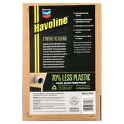 Chevron Havoline Synthetic Blend Motor Oil 5W-30, 6 Quart Smart Change Box, 11lbs 12.75in height, 192fl oz