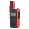 thumbnail image 4 of Mini walkie-talkie portátil de 99 canales, radio bidireccional portátil de largo alcance, sonido claro, 100-240V, enchufe rojo UE, 4 of 9