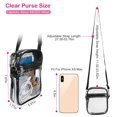 thumbnail image 5 of Clear Crossbody Bag Stadium Approved Clear Purse Transparent Small Shoulder Bag See Through Zip Pouch Tote Bag Handbag, 5 of 7