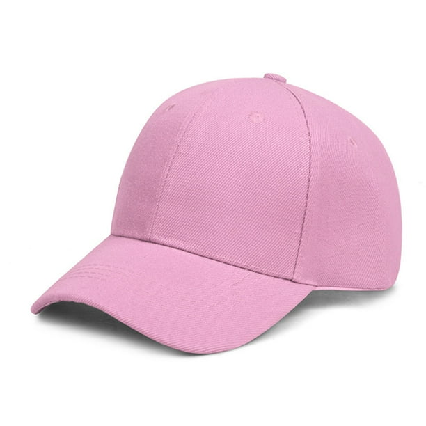 Gorra de béisbol de algodón de color claro para hombre y mujer, gorra de lona