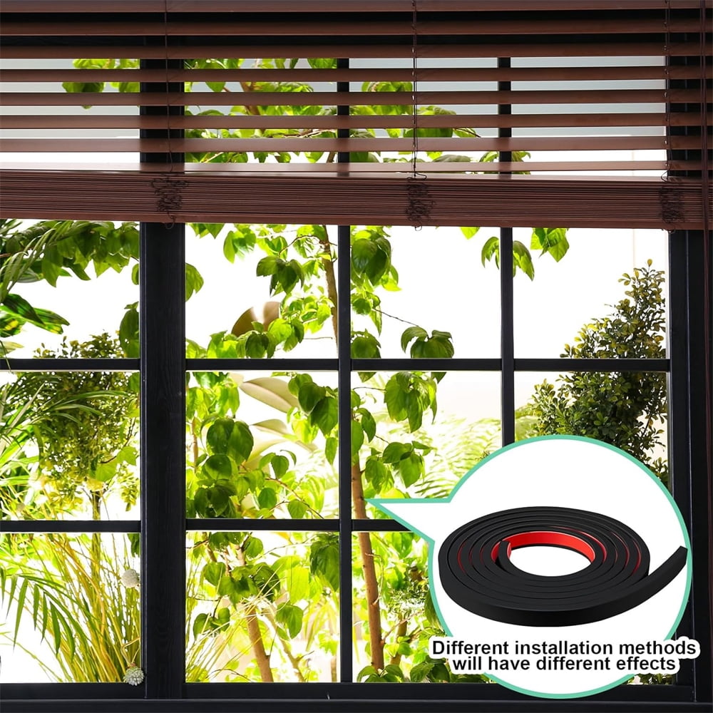 Black Window Grid Molding , 6 Pcs Peel-and-Stick Window Grid Trims Diy ...