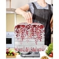 thumbnail image 2 of Red Eucalyptus Leaves Stand Mixer Dust Cover with Storage Pocket & Handles,Summer Botanical Weeping Wooden Fits All Tilt Head & Bowl Lift Kitchen Appliance Cover Organizer Bag Accessories,4.5-5 Quart, 2 of 6