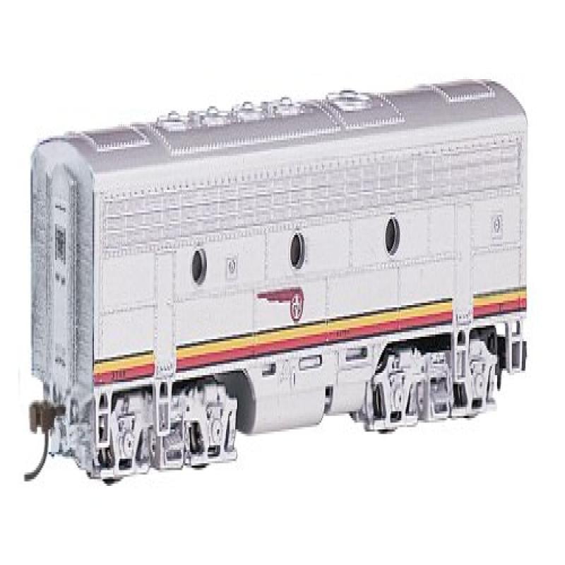 Blue/Gray/Black Bachmann Industries EMD F7-A Diesel Locomotive DCC Equipped B and O Train Car N Scale 