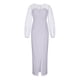 thumbnail image 3 of Vestido largo de noche de encaje sin espalda sin tirantes de manga larga sexy de moda para mujer Fridja  yut353, 3 of 4