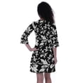 thumbnail image 4 of Moomaya Women's Printed Round Neck FlareDressW/ Buttons Short Casual SummerDresses, 4 of 5
