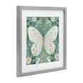 thumbnail image 2 of Stupell Industries Scandinavian Teal Butterfly Garden with Daisies Gray Framed Print Under Glass, 13 x 13, by Petals Prints Design, 2 of 8