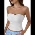 thumbnail image 3 of Top de Tubo Sin Tirantes Y2K para Mujer, Top Corto de Punto Básico, Sin Espalda, Sin Mangas, Bandeau para Conjuntos de Verano 2025. S, 3 of 9