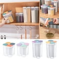 Pantry Organizer And Storage Food Movers Containers with Push Button