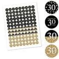 thumbnail image 2 of Big Dot of Happiness Adult 30th Birthday - Gold - Round Candy Sticker Party Favors - Labels Fits Chocolate Candy (1 sheet of 108), 2 of 5