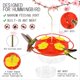 thumbnail image 5 of Comederos para PáJaros para Colgar Al Aire Libre A Prueba de y Abejas, 20 Puertos de AlimentacióN, con Perca y Foso para Incorporado, A Prueba de Fugas, 5 of 5