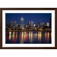 thumbnail image 2 of Art.com Canada, Quebec, Montreal. Nighttime View of Downtown and River Photographic Print by Jaynes Gallery, Brown Frame Wall Art, 44" x 32", 2 of 4