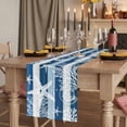 thumbnail image 2 of Table Runners 48 Inches Long Dress Scarves, Navy Blue Coastal Beach Farmhouse Kitchen/Dining Table Runner, Short Coffee Tablerunners, Nautical Starfish Coral Vintage Wooden 13x48 Inch, 2 of 9