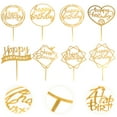 thumbnail image 3 of Miangastore Cake Toppers Golden 8Set 6.7x4.3in, 3 of 8