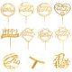 thumbnail image 2 of 8pcs Pastel de cumpleaños Props Pasteles decorativos Toppers Adornos de hornear (estilo mixto), 2 of 5