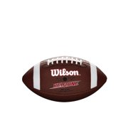 (2 pack) Wilson NCAA Red Zone Composite Football - Brown, Peewee Size (Ages 6-9)