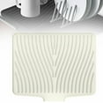 thumbnail image 1 of CRCMURE Drain Rack 2025 Upgrade Silicone Dish Drying Mat For Kitchen Counter Extra Large Dish Drying Pad Heat & Water Silicone Dish Drying Mats With Drain Lip For Drying Dishes Rack, 1 of 7
