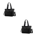 thumbnail image 3 of Wweixi 1/2/3 Sac Fourre-Tout Durable pour Femmes - Imperméable et Résistant à l'Usure, Multiples Poches, Noir, 2 Pcs, 3 of 6
