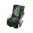 thumbnail image 4 of Iceland Soft Flannel Fleece Blanket, Aurora Borealis View over Lake Thingvellir National Park Nature Print, Cozy Plush for Indoor and Outdoor Use, 60" x 80", Sea Green and Night Blue, by Ambesonne, 4 of 6