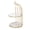 White and Gold, variant on LAZIOEGR Double Layer Storage Shelf Bird Cage Organizer Display Rack for Bathroom Countertop Dressing Table Makeup Vanity Cosmetic Organizer, White and Gold Frame