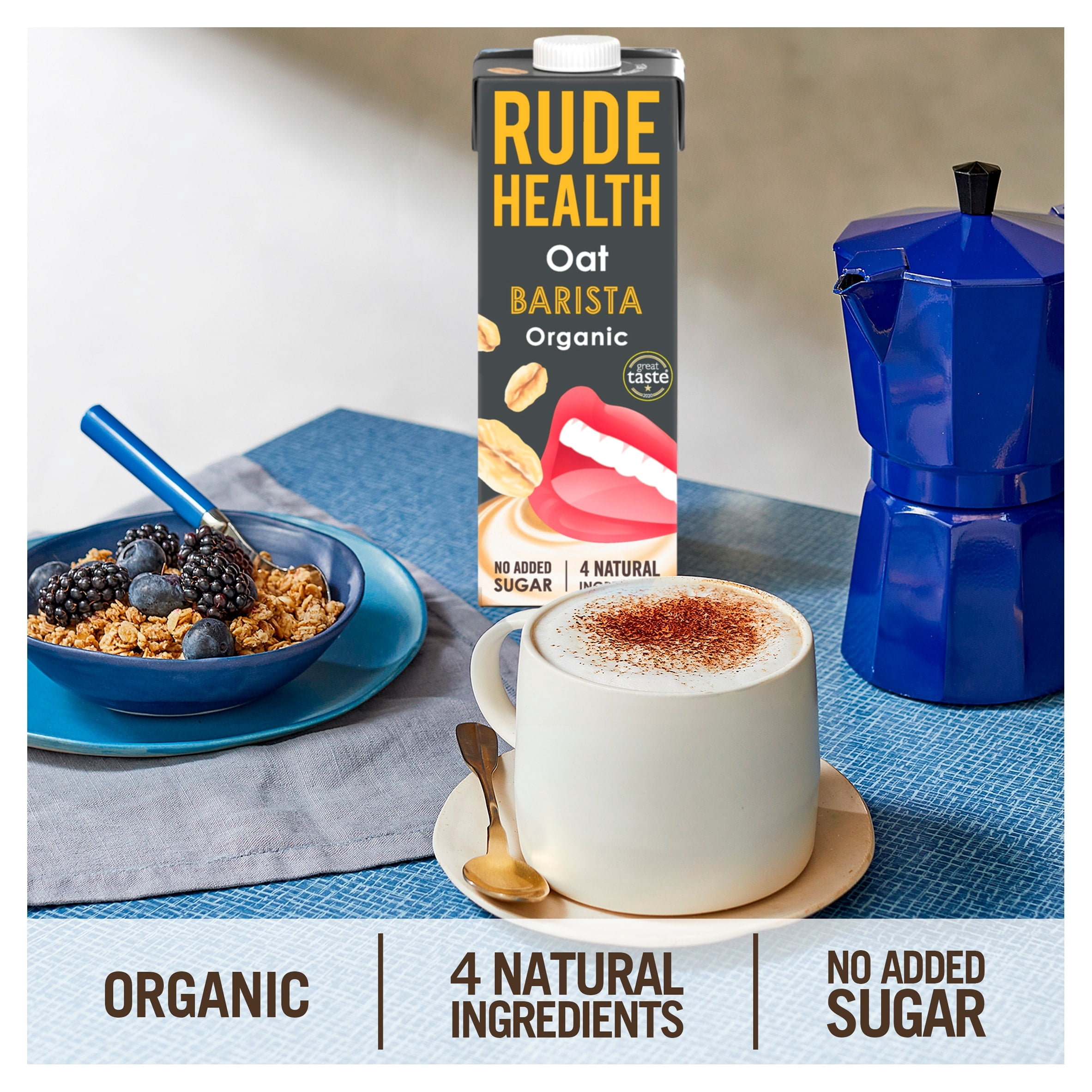 Rude Health Organic Oat Barista Drink 1l Imported from Britain