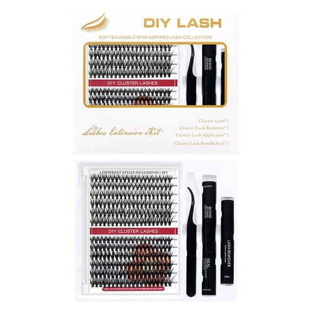 Pestañas postizas segmentadas DIY, pestañas en racimo para un realce natural, 5 ml