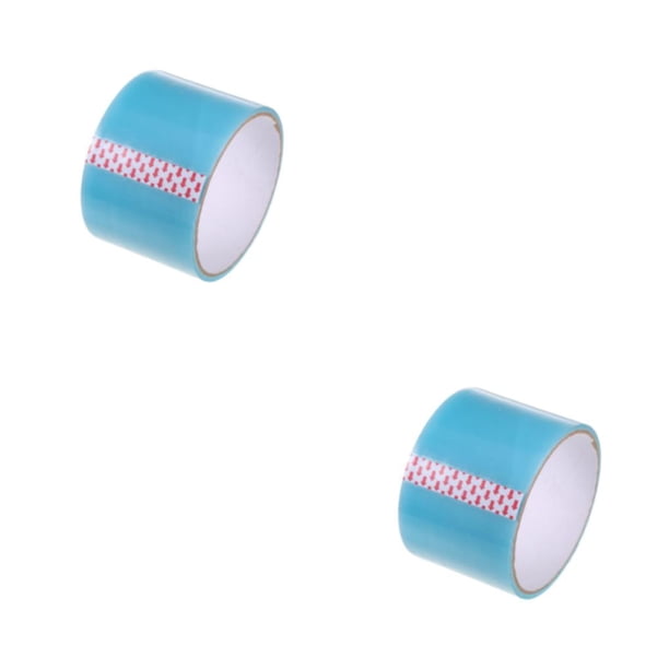 Billuyoard Resplandor en la oscuridad Cinta de bola adhesiva DIY Alivio del estrés Cintas luminosas Niños sedosos Adultos Artesanía Suministros 6CM/Azul 2piezas