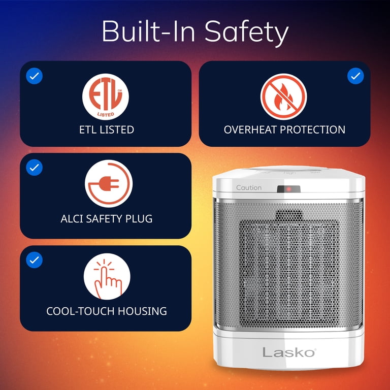 Lasko Ceramic Bathroom Space Heater, 1500W photo 3